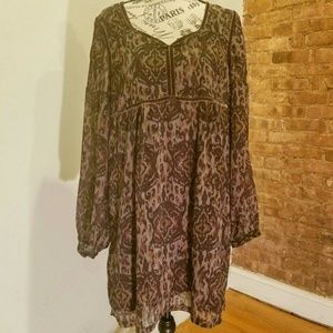 Nicole Richie Multi-Print Dress